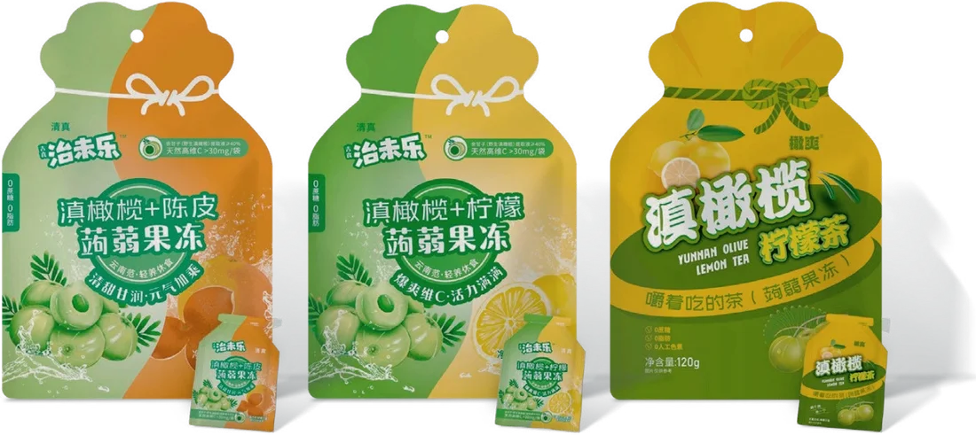 Zhiweile fruit and citrus konjac jelly packs